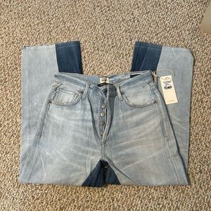Two-tone denim